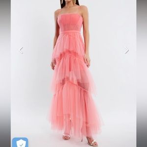 BCBG Maxazria Pink Tulle Gown 🎀